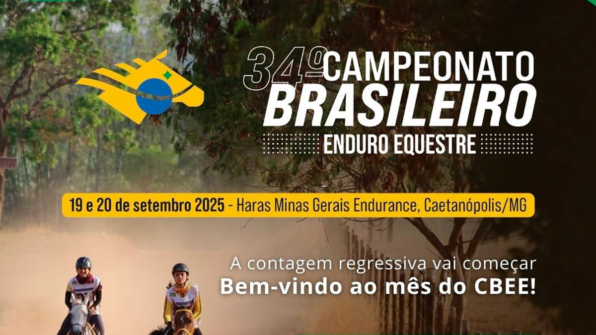 Caetanópolis MG é sede do 34º Campeonato de Enduro Equestre